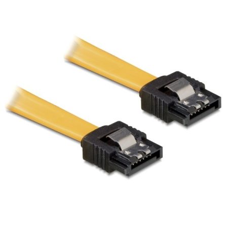DELOCK kábel SATA 3 Gb/s egyenes 50cm sárga