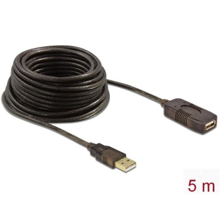 DELOCK kábel USB 2.0 hosszabbító aktív 5m
