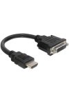 DELOCK Átalakító HDMI-A male > DVI 24+5 female, 20cm