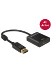 DELOCK Átalakító DisplayPort 1.2 male > HDMI female 4K aktív fekete