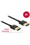 DELOCK kábel HDMI male / male összekötő 3D 4K Slim Premium 2m