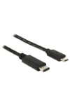 DELOCK kábel USB 2.0 Type-C male > USB 2.0 Type Micro-B male 1m fekete