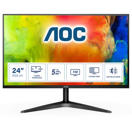 AOC monitor 23.6" 24B1H, 1920x1080, 16:9, 250cd/m2, 5ms, VGA/HDMI