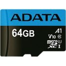   ADATA Memóriakártya MicroSDXC 64GB + Adapter UHS-I CL10 (100/25)