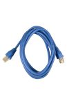 LEGRAND patch kábel RJ45-RJ45 Cat6 árnyékolatlan (U/UTP) LSZH (LSOH) 0,5 méter kék d: 5,2mm AWG24 LCS3