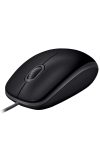 LOGITECH Egér - B110 Vezetékes Optikai Silent, Fekete