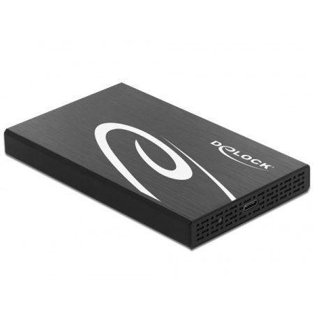 Delock Külső ház 2.5  SATA HDD / SSD-hez SuperSpeed USB 3.1 Gen 2 10 Gbps (USB 3.1 Gen 2)