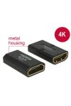 DELOCK Átalakító Gender Changer HDMI-A female > HDMI-A female 4K fekete
