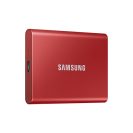 SAMSUNG Hordozható SSD T7 USB 3.2 1TB (Piros)