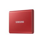 SAMSUNG Hordozható SSD T7 USB 3.2 500GB (Piros)