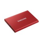 SAMSUNG Hordozható SSD T7 USB 3.2 500GB (Piros)