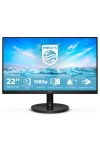 PHILIPS VA monitor 21.5" 221V8A, 1920x1080, 16:9, 250cd/m2, 4ms, VGA/HDMI, hangszóró