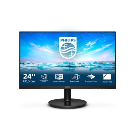 PHILIPS monitor 23.8" 242V8LA, 1920x1080, 16:9, 250cd/m2, 4ms, VGA/HDMI/DisplayPort, hangszóró