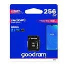 GOODRAM Memóriakártya SDXC 256GB CL10 UHS-I + adapter