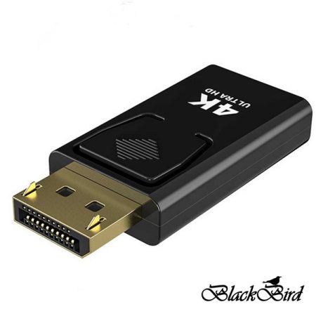 BLACKBIRD Átalakító Displayport 1.2 male to HDMI female 4K passzív, Fekete
