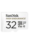 SANDISK 183565, MICRO SDHC KÁRTYA HIGH ENDURANCE 32GB, 100 MB/S, C10, U3, V30