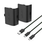 VENOM XBOX Series S/X & One Kiegészítő 2db akkumulátor + 3m Töltő kábel Fekete, VS2882