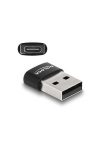 DELOCK Átalakító USB 2.0 Type-A male > USB Type-C female fekete