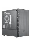 COOLER MASTER Ház Mini ATX MasterBox MB400L Tápegység nélkül, Szürke Üvegfalú