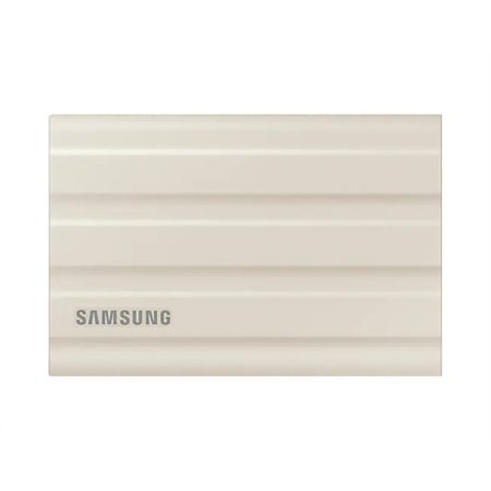SAMSUNG Hordozható SSD T7 Shield, USB 3.2 Gen.2 (10Gbps), 1TB, Bézs