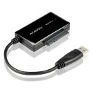 AXAGON ADSA-FP2 USB 3.0 SATA + Táp Átalakító Fekete 22cm
