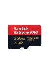 SANDISK 214505, MICROSD EXTREME PRO KÁRTYA 256GB, 200/140 MB/s, A2 C10 V30 UHS-I U3