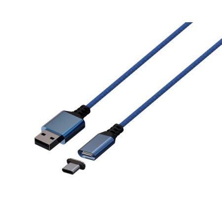 KONIX - MYTHICS Xbox Series S/X Töltő kábel Mágnesfejjel USB-A to USB-C 3m, Kék