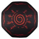   KONIX - NARUTO "Symbol" Gaming Szőnyeg kör alakú 1000x1000mm, Fekete-Piros