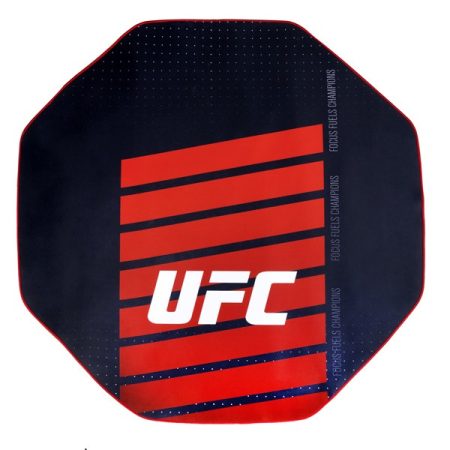KONIX - UFC Gaming Szőnyeg kör alakú 1000x1000mm, Fekete-Piros