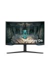 SAMSUNG Ívelt Gaming&Smart 240Hz VA monitor 27" G65B, 2560x1440, 16:9, 350cd/m2, 1ms, DP/2xHDMI/2xUSB/LAN/WiFi/BT, Pivot