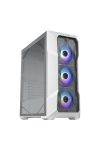 COOLER MASTER Ház Midi ATX MasterBox TD500 MESH V2 ARGB, 3db ARGB Ventilátorral, Tápegység nélkül, Edzett Üveg, fehér