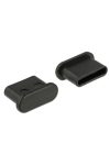 DELOCK Porvédő USB Type-C female fogantyú nélkül 10 db fekete