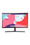 SAMSUNG Ívelt VA monitor 24" S36C, 1920x1080, 16:9, 250cd/m2, 4ms, HDMI/VGA