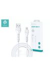 DEVIA USB - LIGHTNING ADAT- ÉS TÖLTŐKÁBEL 1 M-ES VEZETÉKKEL - KINTONE CABLE V2 SERIES FOR LIGHTNING - 5V/2.1A - WHITE