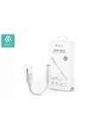 DEVIA TYPE-C - 3,5 MM JACK AUDIO ADAPTER - DEVIA SMART SERIES ADAPTER TYPE-C TO 3.5 MM WITH CHARGING - FEHÉR