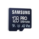 SAMSUNG Memóriakártya, PRO Ultimate 128GB, Class 10, V30, A2, Grade 3 (U3), R200/W130