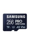 SAMSUNG Memóriakártya, PRO Ultimate microSD 256GB, Class 10, V30, A2, Grade 3 (U3), R200/W130