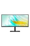 SAMSUNG Ívelt VA monitor 34" S65UC, 3440x1440, 21:9, 350cd/m2, 5ms, HDMI/DisplayPort/3xUSB/USB-C/LAN, hangszóró