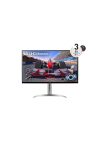 LG VA monitor 31.5" 32UQ750P, 3840x2160, 16:9, 400cd/m2, 4ms, 2xHDMI/DisplayPort/USB-C/2xUSB, Pivot, hangszóró