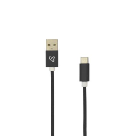 SBOX Kábel, CABLE USB Male -> TYPE-C Male 1.5 m Black