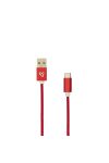 SBOX Kábel, CABLE USB Male -> TYPE-C Male 1.5 m Red