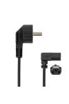 SBOX Kábel, CABLE C-13 PC - SCHUKO POWER, Angled 90°, 2 m