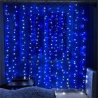 COLORWAY LED szalag, LED garland ColorWay curtain (curtain) 3x3m 300LED 220V blue color