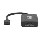 TRIPP LITE USB-C adapter, multiport, HDMI 4K 60Hz, 4:4:4, HDR, USB-A, 100W PD töltés, fekete