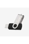 HIKSEMI Pendrive 4GB M200S "Rotary" USB 2.0, Szürke-Fekete, (HIKVISION)