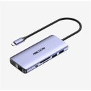   HIKSEMI USB-C HUB 1x4K HDMI +1xVGA +1xLAN + 1xSD + 1xTF + 2xUSB 2.0 + 2xUSB 3.0 + PD charge (HIKVISION)