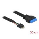   DELOCK kábel USB 3.0 pin header female > USB 2.0 pin header male 30cm
