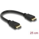 DELOCK kábel HDMI male / male összekötő 4K 25cm
