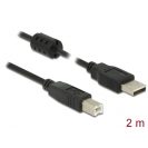   DELOCK kábel USB 2.0 Type-A male > USB 2.0 Type-B male 2m fekete