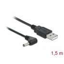   DELOCK Tápkábel USB > DC 3.5 x 1.35mm male 90 fokos 1.5m
